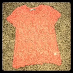 Coral Maurice’s lace top size medium
